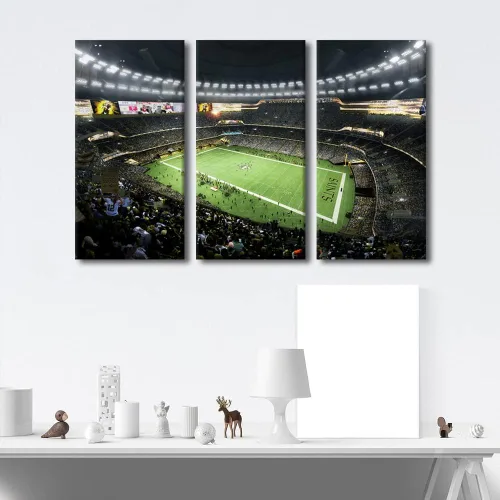 Vista 19 de Lincoln - Lienzo decorativo para pared, diseño de campo financiero de Filadelfia, paisaje de estadio de fútbol de Filadelfia, decoración de pared