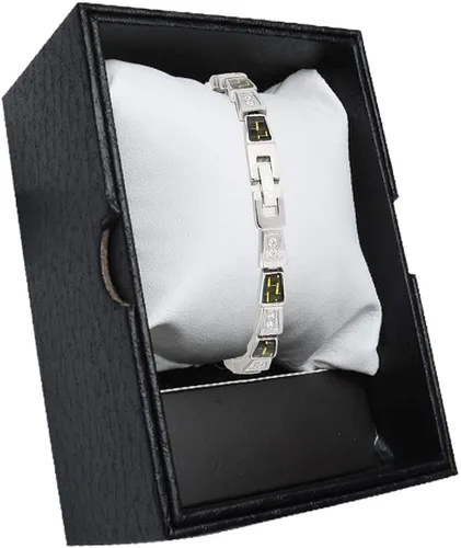 Vista 6 de Pulsera magnética EBUTY para mujer con circonita cúbica brillante