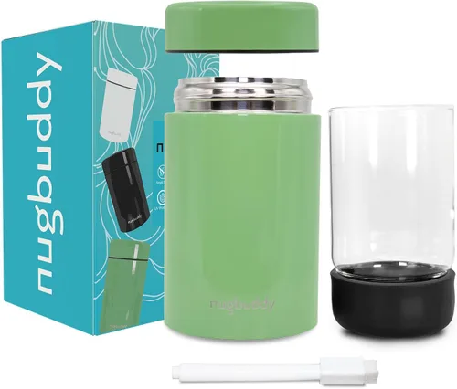 Vista 12 de Mini Envase Hermético de Almacenamiento - Sellado al Vacío Aislado con Tarro de Vidrio Anidado - Protección UV, Acero Inoxidable con Control
