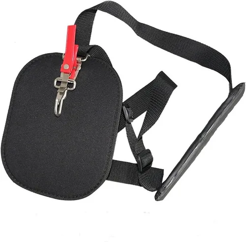 Vista 3 de Weed Eater Strap Weedeater Arnés – Recortadora de cuerda universal para un solo hombro – Protector de brazo de hombro – Arnés ajustable para césped