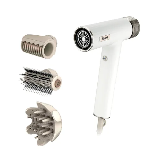 Vista 13 de Shark SpeedStyle Pro Flex HD543PL - Sistema de secador de pelo de alta velocidad de rendimiento profesional con protector de cuero cabelludo