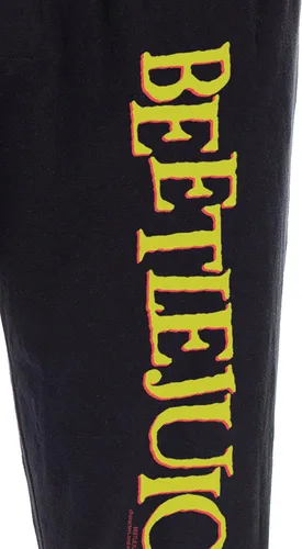 Vista 3 de Beetlejuice Men's Classic Film Logo Loungewear Sleep Bottoms Pajama Pants
