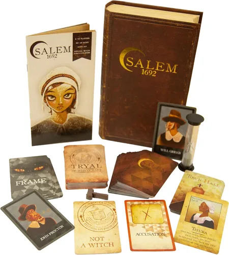 Vista 8 de Facade Games Salem 1692 Deluxe Edition, caza de brujas para 4-12 jugadores