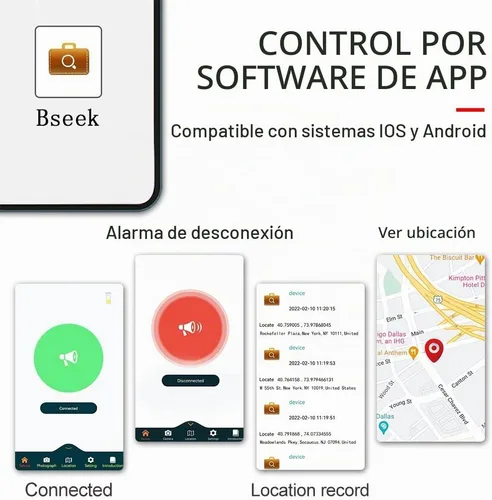 Vista 5 de 1 billetera inteligente para hombres, cartera de rastreador, tarjetero con rastreador, rastreador de tarjetas GPS, regalo de Navidad para hombres
