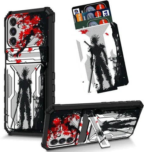 Vista 60 de Funda para Galaxy S21 FE 5G 2022 con soporte, funda de doble capa de policarbonato duro de TPU suave, estampado de vaca, estampado animal