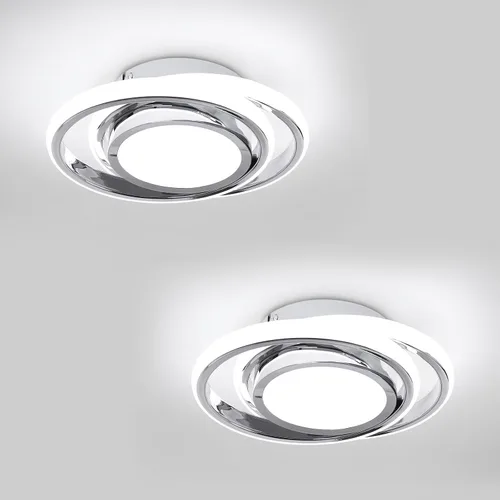 Vista 13 de CANEOE Lámpara de Techo LED Pequeña y Moderna, Dorada Redonda, Accesorios de Luz de Pasillo para Techos, Lámparas de Techo Interiores para Pasillo