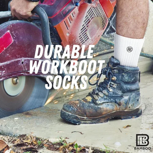 Vista 4 de Bamboo Sports - Calcetines de trabajo de bambú de alta calidad, absorben la humedad, eliminan el olor