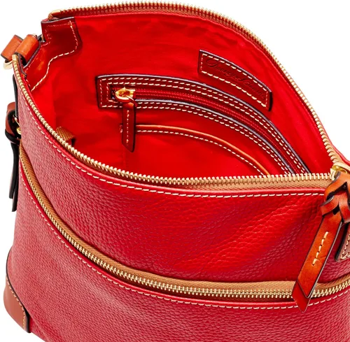 Vista 3 de Dooney & Bourke - Bolsa tipo bandolera de cuero flor de guijarro