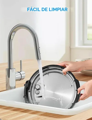 Vista 6 de Midea Olla a presión eléctrica 12 en 1, 6 cuartos de galón, 12 preajustes, olla de cocción lenta programable multifuncional, olla arrocera