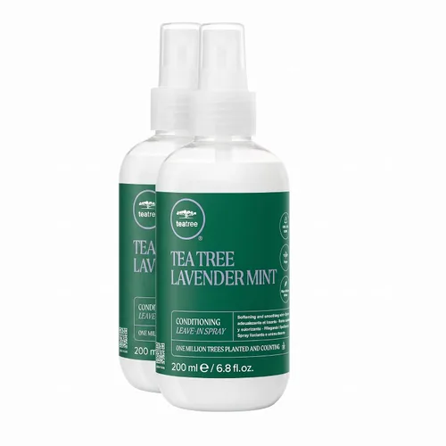 Vista 18 de Tea Tree Lavender Mint Conditioning Leave-In Spray, Lightweight Leave-In Conditioner, Softens + Smooths, For Coarse + Dry Hair, 6.8 fl. oz.