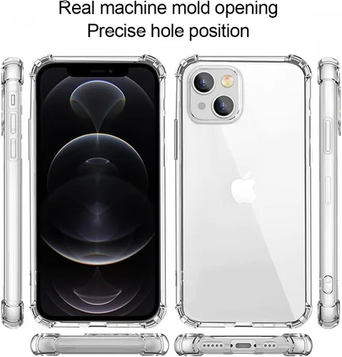 Vista 4 de Funda de teléfono con foto personalizada para iPhone 14 de 6.1 pulgadas, funda de TPU suave personalizada con absorción de golpes para iPhone 14