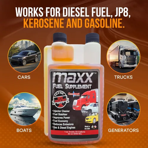 Vista 4 de CleanBoost® Maxx™ tratamiento de 32 onzas para nafta y combustible diésel, para 960 galones