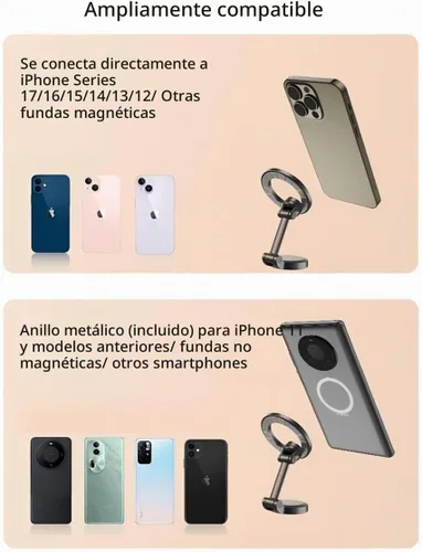 Vista 6 de Soporte magnético para teléfono para coche