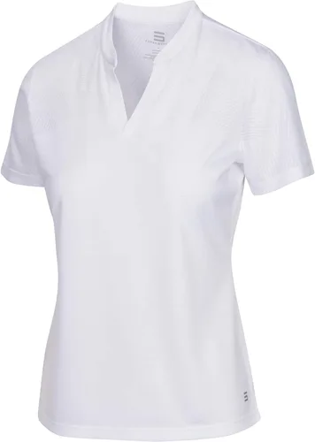 Vista 2 de Three Sixty Six Womens Collarless Golf Polo Shirt - Dry Fit, Breathable, Compression Golf Tops
