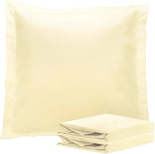 Vista 80 de NTBAY Fundas de almohada estándar, paquete de 2 fundas de almohada de microfibra cepillada de 20 x 26 pulgadas, súper suaves y acogedoras
