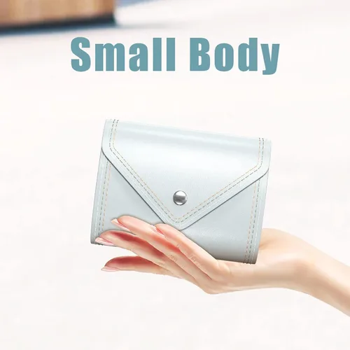Vista 4 de Nipichsha Tarjetero para tarjetas de crédito, cartera pequeña para tarjetas, cartera delgada de cuero para tarjetas, funda de bolsillo para tarjetas