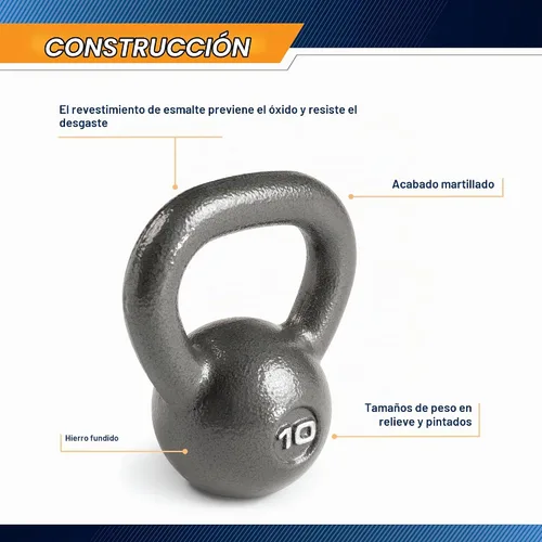 Vista 5 de Marcy Hammertone cencerro para tetera de 10 a 55 lb HKB Entrenamiento Pesos