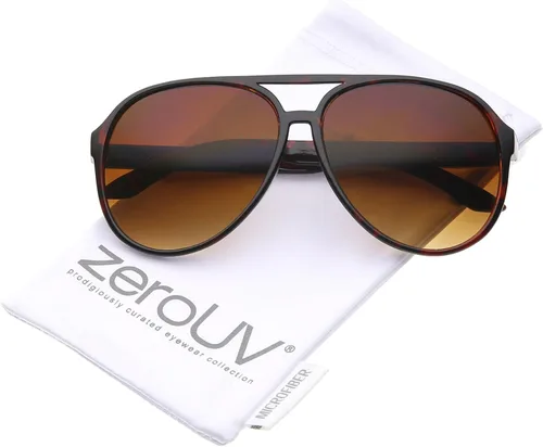 Vista 5 de zeroUV lentes de sol para manejar para piloto, grandes, de plástico, estilo retro, con bloqueador de espectro azul, Ditka Hangover Alan Burt Macklin