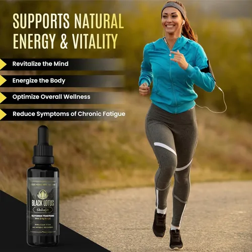 Vista 4 de Black Lotus - Tintura líquida de resina Shilajit pura, 1.7 fl oz, 100% Shilajit natural puro para hombres y mujeres con aminoácidos, 175 mg de ácido