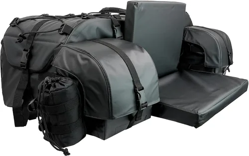 Vista 9 de ATV TEK Arch Series Paquete de utilidad de gran tamaño para rack trasero, bolsa de carga acolchada para ATV - Kings Mountain Shadow Camo
