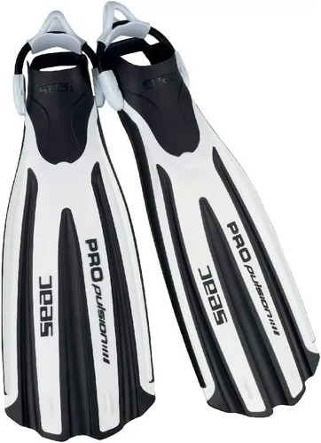 Vista 9 de SEAC Propulsion S - Aletas de buceo de tacón abierto con correa de honda y bolsillo anatómico para el pie