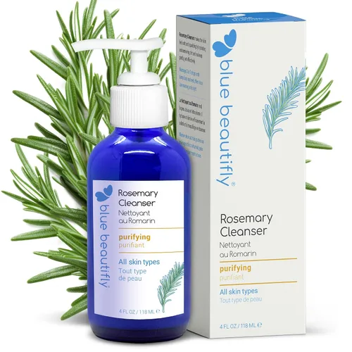Vista 8 de Blue Beautifly Aceite limpiador de caléndula orgánico certificado por USDA, elimina el maquillaje, limpia los poros y restaura la barrera
