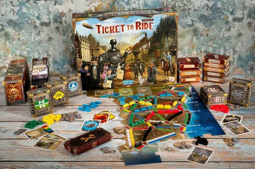 Vista 4 de Asmodee Ticket to Ride Legacy: Legends of The West Juego de mesa - ¡La aventura de tren definitiva! Juego de estrategia, juego familiar para niños