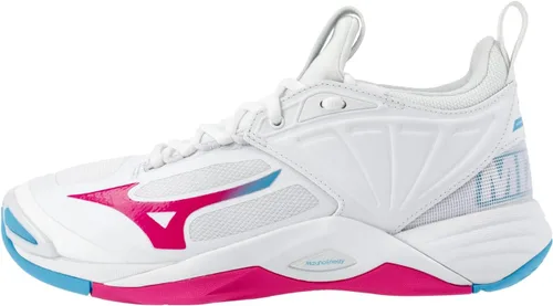 Vista 11 de Mizuno Wave Momentum 2 Zapato de voleibol para mujer Negro/Plateado