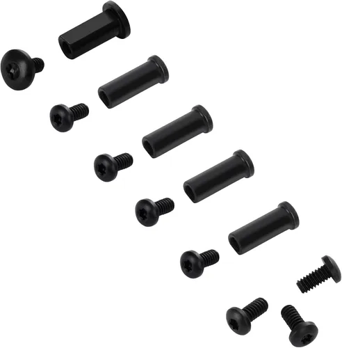 Vista 3 de Spyderco Endura C10 Kit completo de pivote de acero inoxidable, incluye pivote, mango, tornillos de clip, color negro