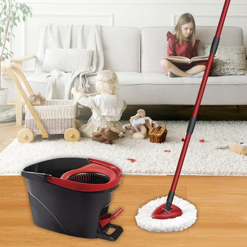 Vista 7 de Accesorios de fregona de repuesto para mopa giratoria O-Ceda mango de cuatro secciones x1 base X1