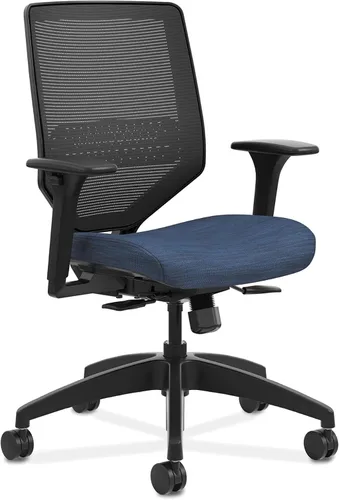 Vista 21 de HON Solve - Silla de oficina ergonómica, soporte de malla con respaldo de malla, soporte lumbar ajustable, brazos ajustables en altura, marco