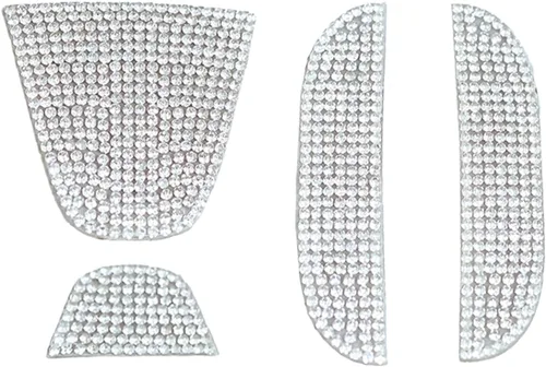 Vista 9 de 3 piezas de cubierta de perilla de interruptor de aire acondicionado brillante con cristales de rhinestone compatible con accesorios Honda 10ª