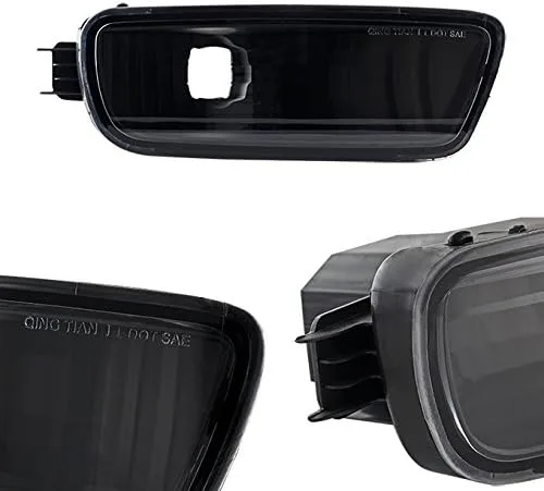 Vista 4 de AKKON - Para faros delanteros negros 01-04 Toyota Tacoma Pickup Truck Faros delanteros + Luces de señal de esquina Juego de 4 piezas