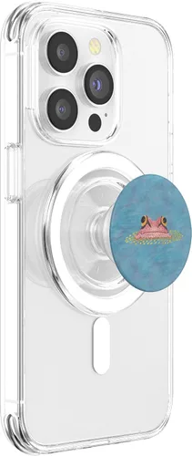Vista 3 de Frog in Duckweed teléfono PopSockets MagSafe PopGrip para iPhone