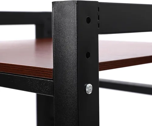 Vista 8 de Soporte apilable para lavadora y secadora con estantes ajustables, estante de almacenamiento para lavadora y secadora, ahorro de espacio, kit