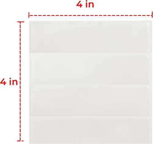 Vista 2 de SMART TILES Protector contra salpicaduras para despegar y pegar, muestra XL, adhesivo 3D para cocina, baño, azulejos de pared