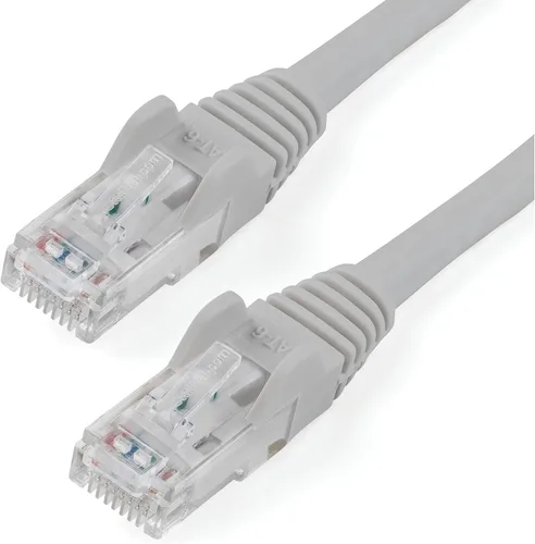 Vista 34 de StarTech Cable Ethernet CAT6 de 6 pulgadas – Cable Ethernet CAT 6 Gigabit amarillo -650 MHz 100 W PoE RJ45 UTP Network/Patch Cord Snagless w/Strain