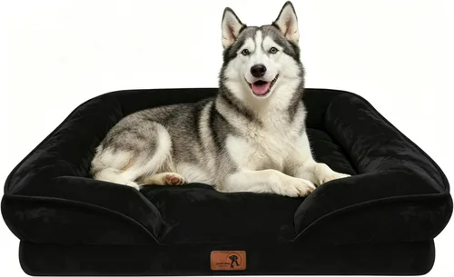 Vista 77 de Spotted Play Cama ortopédica para perros con lados, sofá cama para perros pequeños, sofá cama de espuma de apoyo para mascotas con funda extraíble