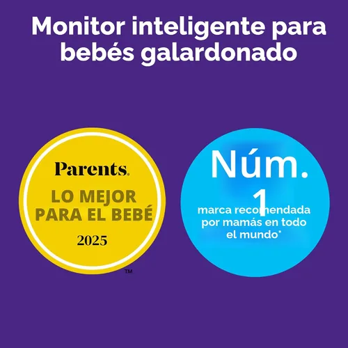 Vista 4 de Philips Avent Monitor de bebé conectado premium, cámara de 1080p, pantalla