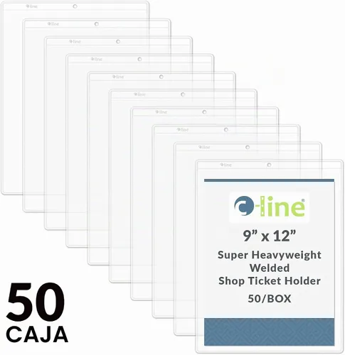 Vista 7 de C-Line soportes para boletas de tienda de vinilo, lados transparentes, 9 x 12 pulgadas, 50 por caja (80912)