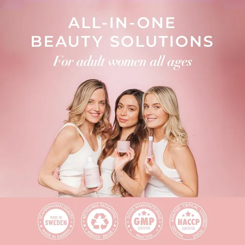 Vista 8 de Swedish Collagen Reparación Suplemento líquido de colágeno marino hidrolizado de 10,000 mg - 16.9 fl oz, suministro de 20 días I ácido