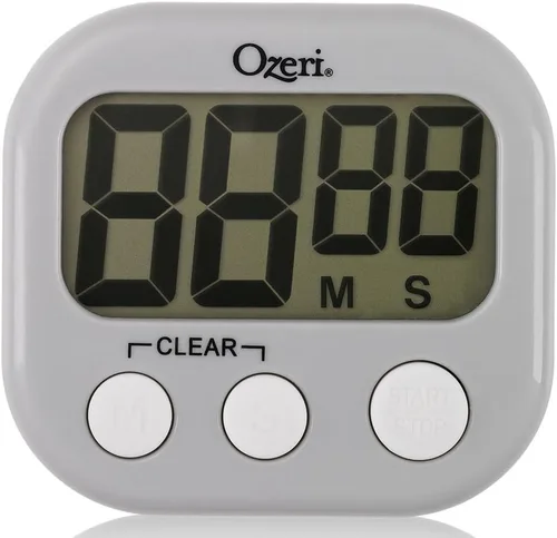 Vista 5 de Ozeri Temporizador de cocina para eventos, gris (paquete de 2)