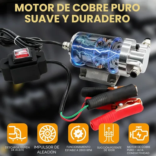 Vista 3 de MILADO bomba extractora del cambio de aceite de 12V 100W, sistema eléctrico Bomba de aceite del motor-N