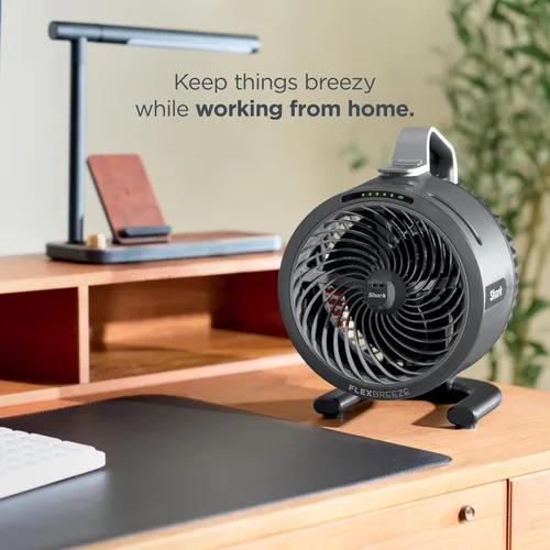 Vista 11 de Shark FlexBreeze HydroGo Pro FA056 - Ventilador de nebulización portátil Grafito