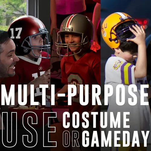 Vista 5 de Franklin Sports NCAA - Conjunto de casco y camiseta de fútbol americano para niños - Disfraz de uniforme de fútbol americano para jóvenes - Casco