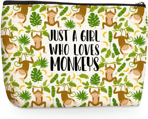 Vista 7 de Funny A Girl Loves Animals Pickles - Bolsa de maquillaje para cosméticos, bolsa de viaje para fiestas de animales, artículos de decoración