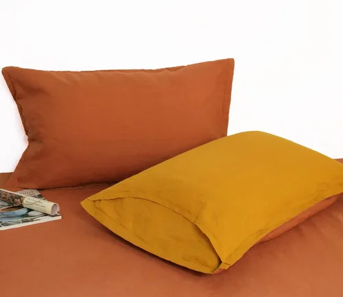 Vista 28 de S VICTORY SYMBOL Juego de 2 fundas de almohada 100 % lino natural francés de 20 x 30 pulgadas, fundas de almohada suaves y duraderas, color verde