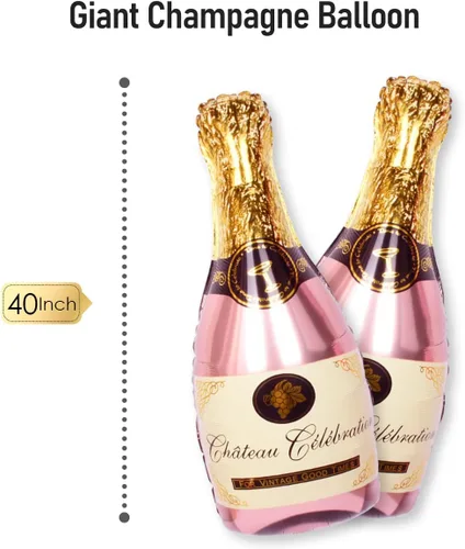 Vista 5 de Decoraciones de fiesta de cumpleaños número 41 para ella, suministros de oro rosa, juego grande con pancarta de cumpleaños y globos de 41 dígitos