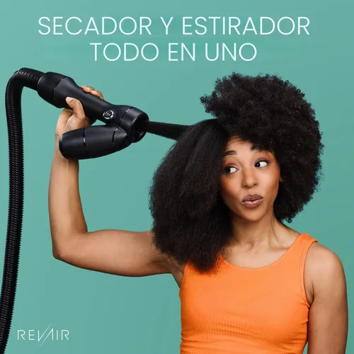 Vista 5 de REVAIR - Secador de pelo con reverso de aire - Secador de pelo innovador de secado rápido para cabello rizado, ondulado y liso - Revolucionario