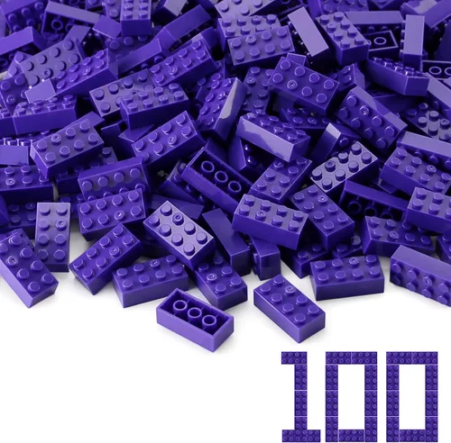 Vista 45 de 100 piezas 2 x 4 Ladrillos Piezas Negras Partes Clásico Juego Creativo Bloques de Construcción Juego de Partes Accesorios de Juguete Compatibles